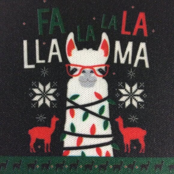 CAN Coozie Holiday Party Can Cooler Llamas - Picture 1 of 8